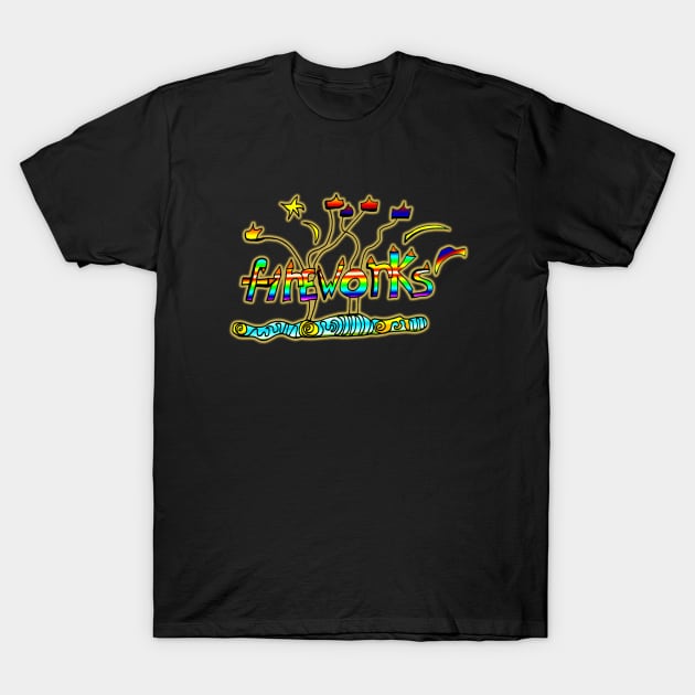 Fireworks T-Shirt by IanWylie87